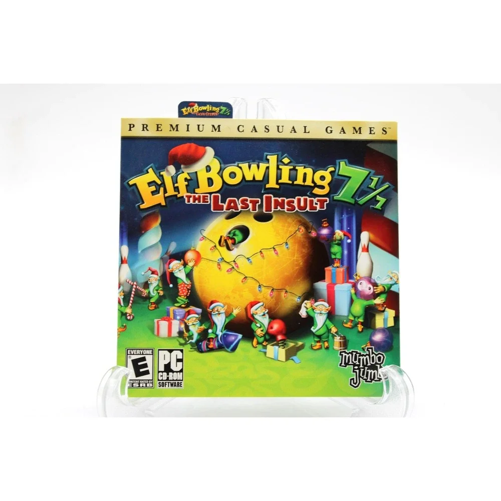 RARE Elf Bowling The Last Insult PC CD Rom Game NEW SEALED Mumbo Jumbo 2007
